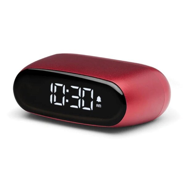 Lexon Minut Mini Alarm Clock - Red