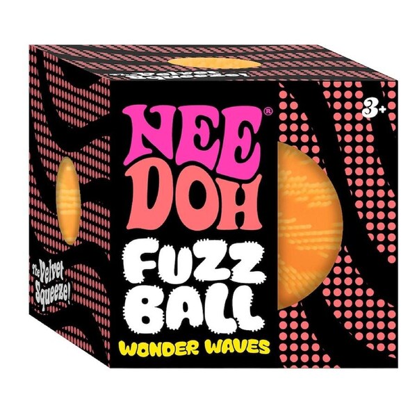 Schylling NeeDoh Fuzz Ball Wonder Waves (Designs may vary)