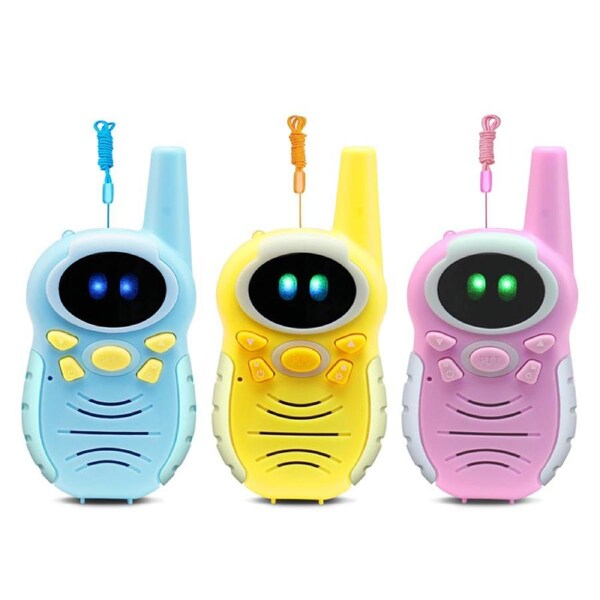 Catzon Walkie Talkies 3 Pack Long Range 3 Channel with Variable Cool Eyes Christmas Birthday Gifts for Toddlers