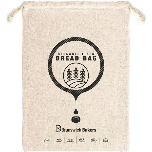 Classica Brunswick Bakers Reusable Linen Bread Bag
