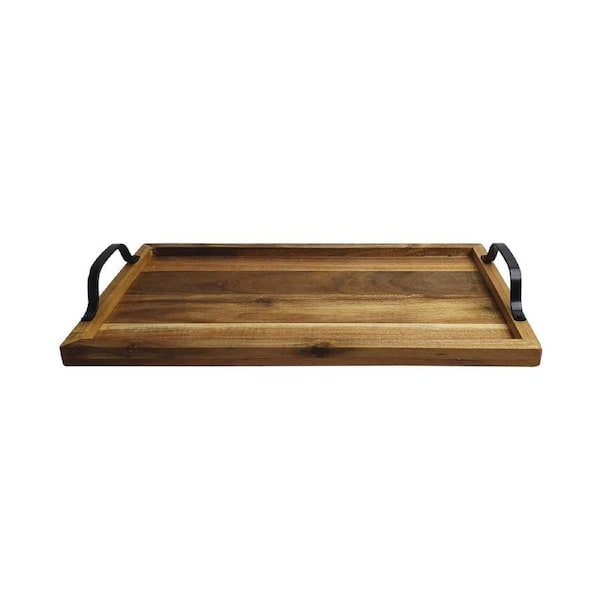 Classica Coffee Culture Acacia Rectangle Tray - 44x24cm