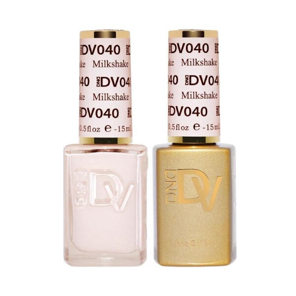 DND DIVA - #040 Milkshake - Nail Gel & Lacquer Polish Duo 15ml