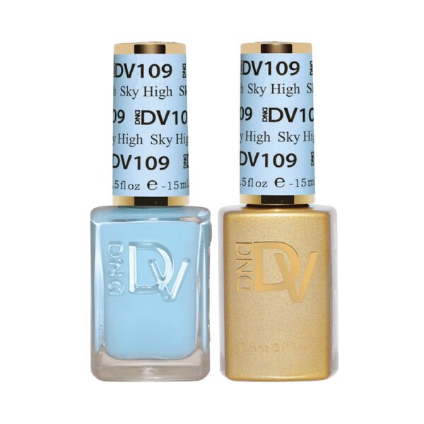 DND DIVA - #109 Sky High - Nail Gel & Lacquer Polish Duo 15ml