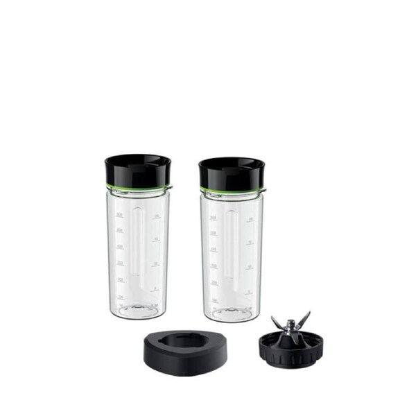 Braun Smoothie2Go 2pc 600ml Cup with Blades Set BRSK002 Suits PowerBlend 9 Blender