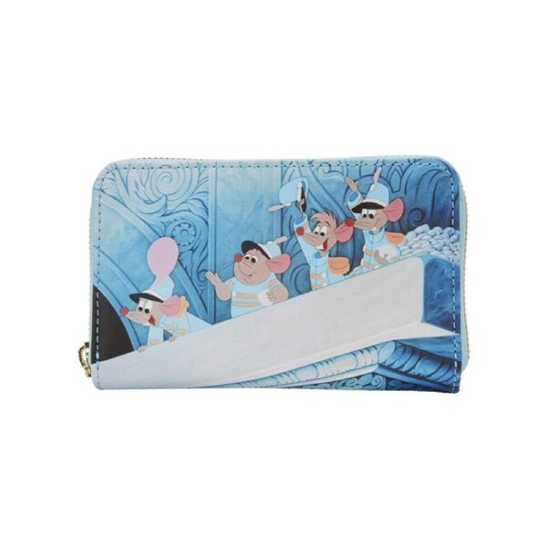 Cinderella 1950 Scenes Kids Zip Around Purse Card Wallet Money/Bill Organiser