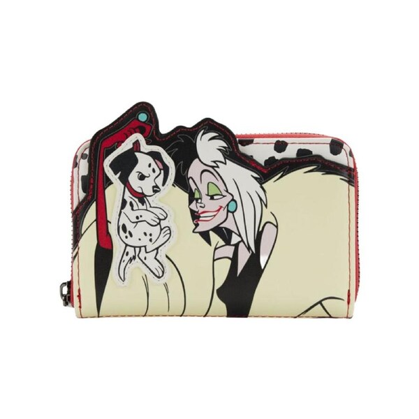 101 Dalmatians 1961 Cruella Scene Zip Purse Wallet Money/Bill Card Organiser