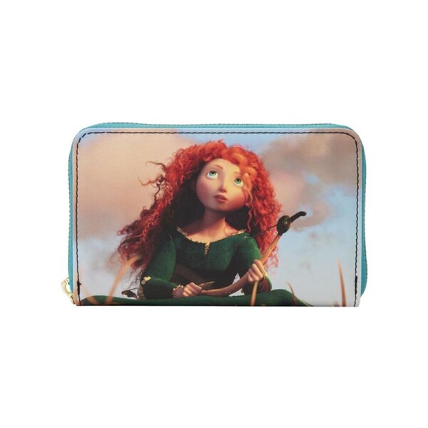 Brave Merida Princess Scene Zip Around Purse Wallet Money/Bill Holder 6x4in