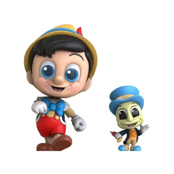 2pc Pinocchio 1940 & Jiminy Cricket Cosbaby Figure Collectable Fun Play Toy