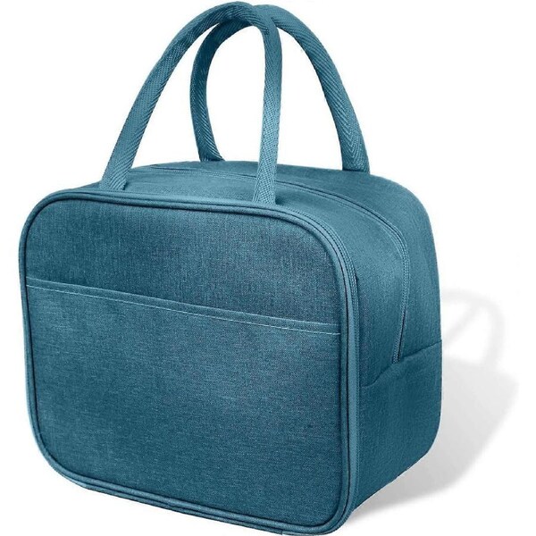 Lunch Bags for WomenInsulated Lunch Bag Double-Layer Leak-Proof Waterproof Lunch Bag Small Cool Bag Lunch Box Bag for Adult Work Picnic and Travel (Bl