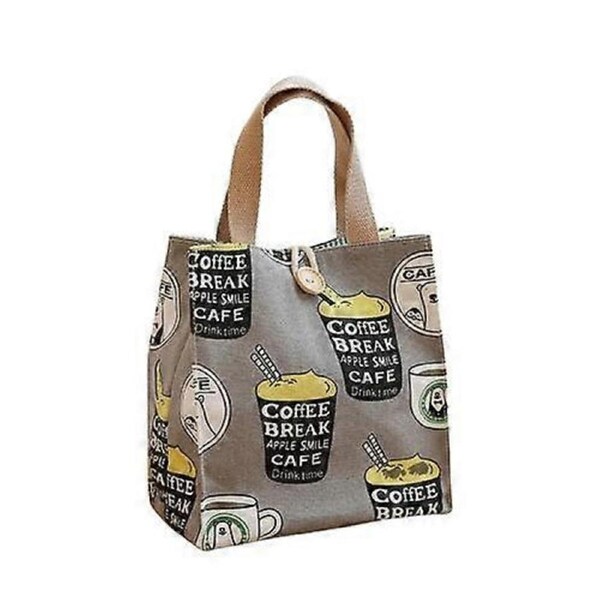 Canvas Lunch Box Bag Large Capacity Lunch Bag Lunch Bag for Office workers Hand Carrying Rice Bag Cute Mummy with Rice Bag