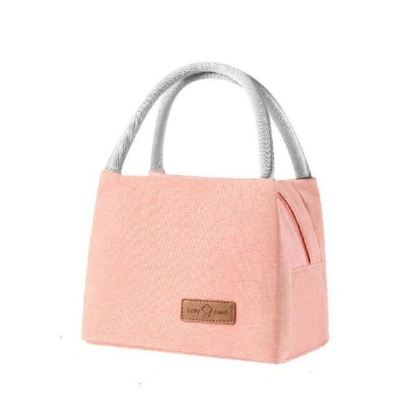 Packing Lunch Insulated Bag Hand Carrying Portable Lunch Bag Pupil Aluminum Thickened Film Portable Lunch Box Bag (Pink)