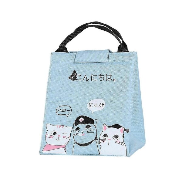 Cartoon Cat Portable Meal Bag Lunch Bag Lunch Box Bag Picnic Bag