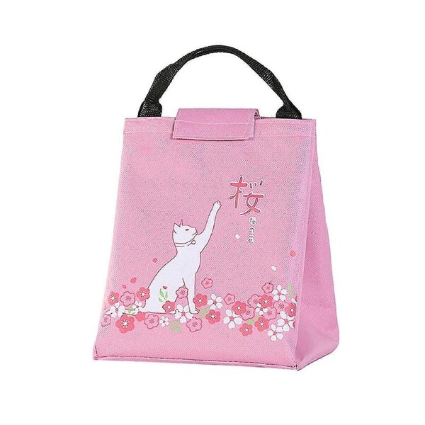 Cartoon Cat Portable Meal Bag Lunch Bag Lunch Box Bag Picnic Bag