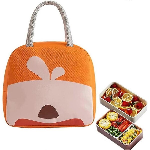 Portable Lunch Bag, Insulated Lunch Bag, Kids Lunch Bag, Insulated Lunch Box Bags, Insulated Lunch Bag for Work Women, for Kids, Women (Orange)