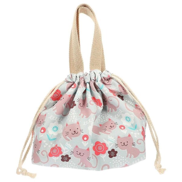Drawstring Lunch Bag Portable Lunch Bag Reusable Bento Box Bag Lunch Box Bag