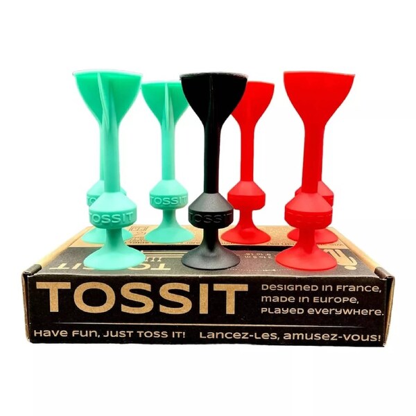 TOSSIT Game Original Starter Pack (Cyan/Red)