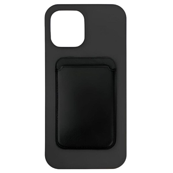 Cleanskin Silicon Case with Magnetic Card Holder (Suits iPhone 13) - Back
