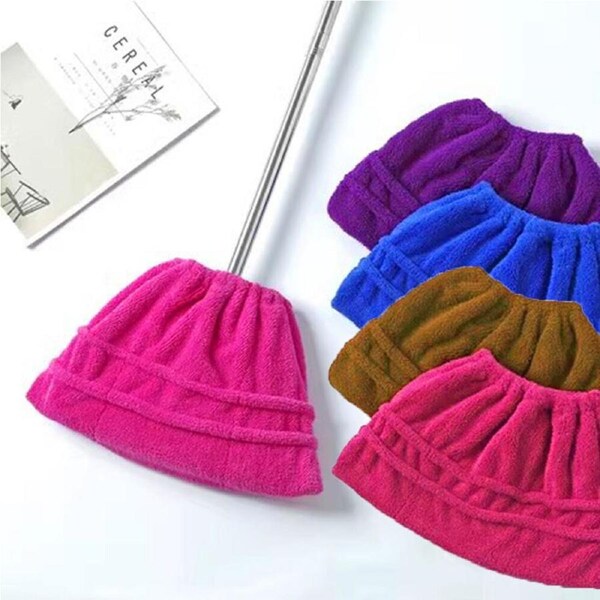4 Pack Lazy Broom Covers For Wet & Dry Cleaning Reusable Mopping Cloth
