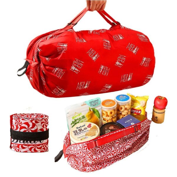 3pcs Portable Big Folding Shopping Bag Eco-Friendly Handbag Reusable One Bag