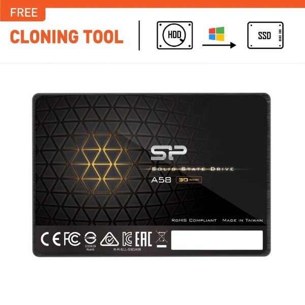 SP Silicon Power Ace A58 256GB 3D NAND 2.5inch SATA III SSD - SP256GBSS3A58A25
