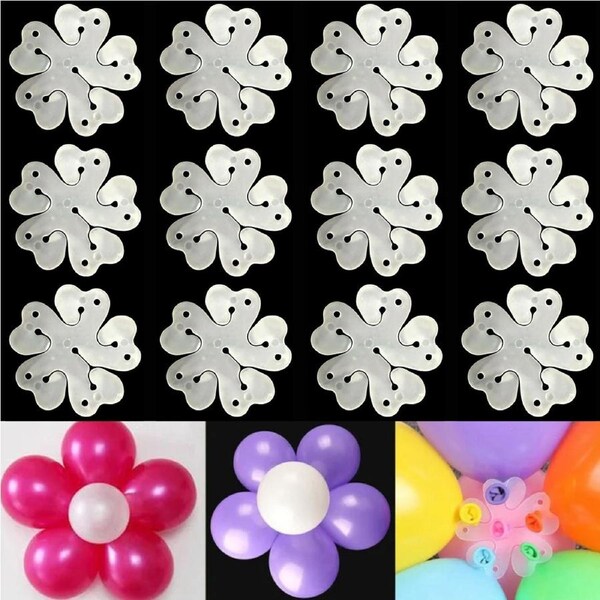 Plastic Flower Balloon Clip