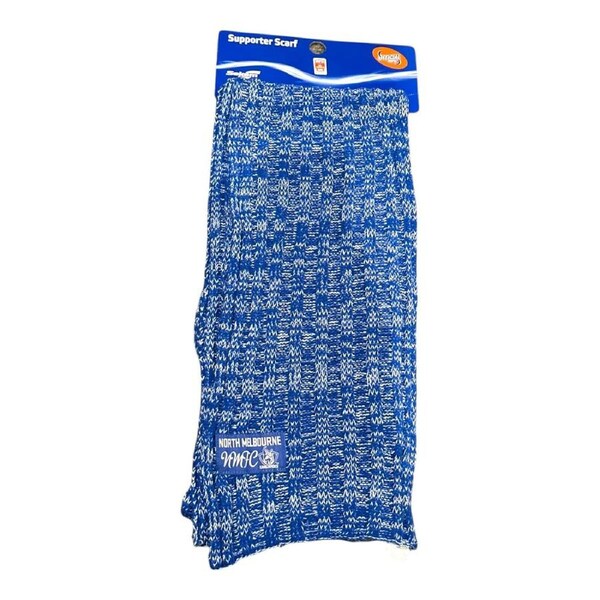 AFL North Melbourne Kangaroos Marble Knit Scarf Official AFL Brand New AU