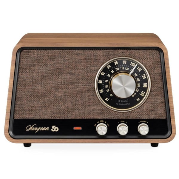 Sangean WR-101 AM/FM/BT Radio - Vintage Walnut