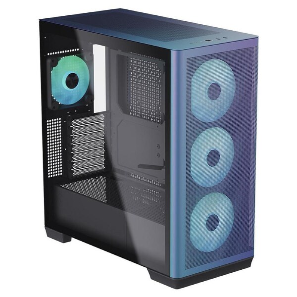 APNX C1-R Glass Mid Tower Case ChromaFlair