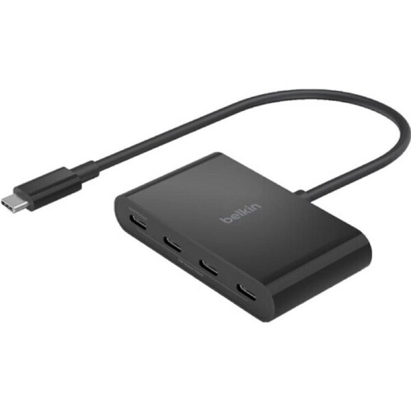 Belkin Connect USB-C to 4 Port USB-C Hub with 100W PD (Black)