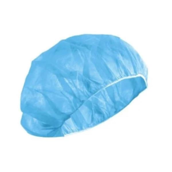 SG Disposable Bouffant Caps Blue 21" (Hairnet) - Bag of 100