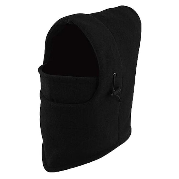Balaclava Winter Thermal Fleece Hood Cap Ski Face Mask Hat Neck Warmer Black Full Face Mask