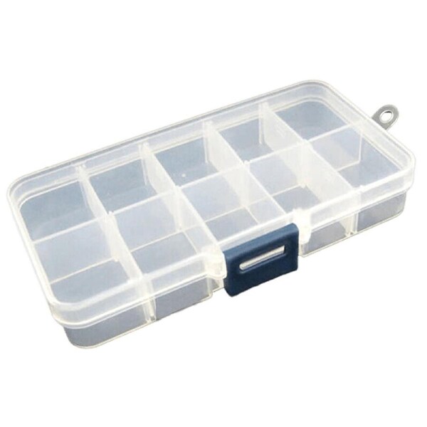 Compartment Adjustable Storage Box Bead Jewelry Organizer Case Container Box 5pcs