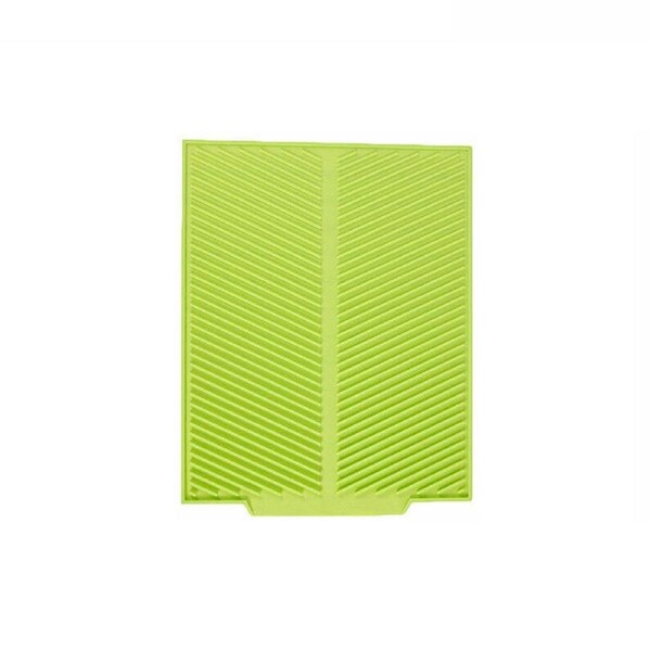 Silicone Dish Drying Non-Slip Mat Heat Resistant Pot Holder Draining Tidy Green S