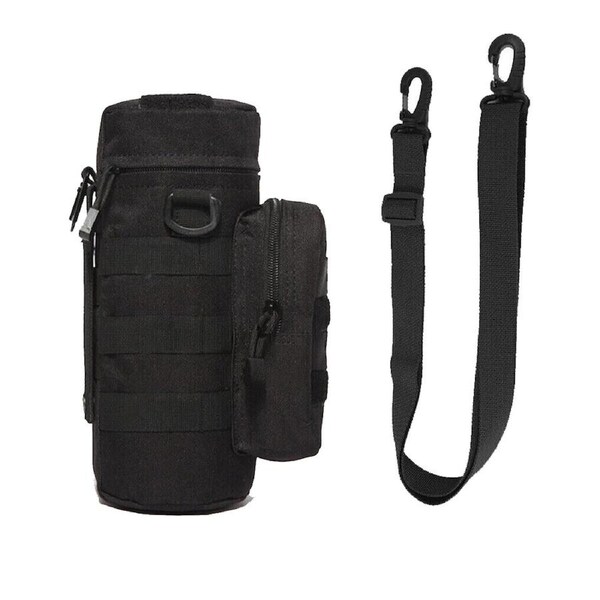 Kettle Bag Tactical Molle Water Bottle Carrier Holder Pouch Adjustable Black