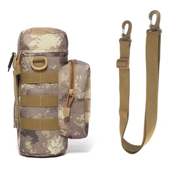 Kettle Bag Tactical Molle Water Bottle Carrier Holder Pouch Adjustable Ruin Green