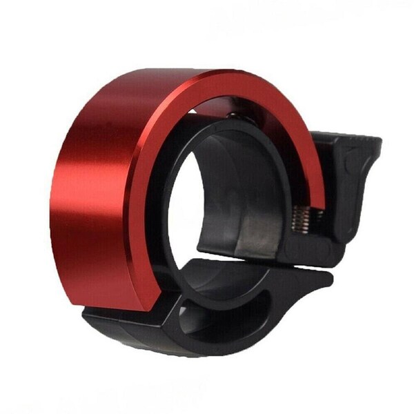 Bicycle Bell Aluminum Alloy Bike Bell Handlebar Alarm Ring Invisible Bell Red