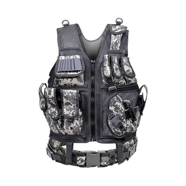 Vest Molle Plate Carrier Combat Paintball Army Armor ACU