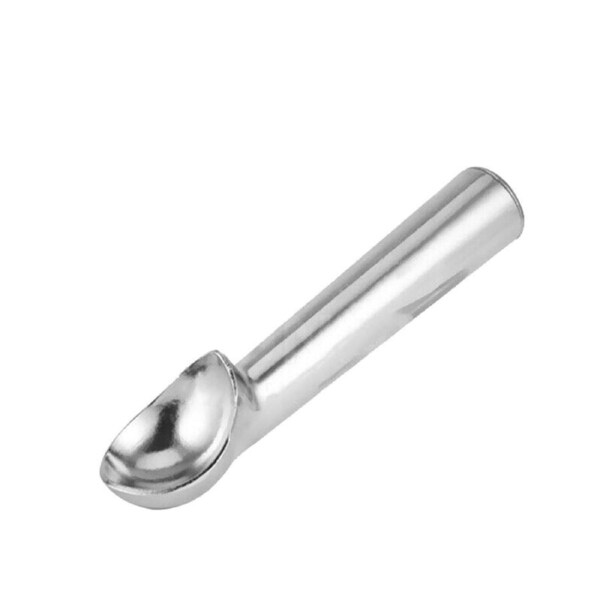 Anti-Freeze Ice Cream Scoop Non Stick Professional Spoon Polished Aluminium Bright Silver