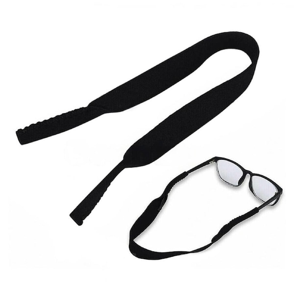 Sunglasses Strap Sports Band Glasses Neck Cord Neoprene Eyewear - 5x Black