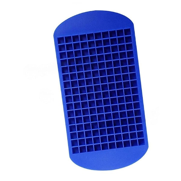 Ice Cube Tray Ice Maker Mold Frozen Cubes Silicone Mini Small DIY - 2pcs Blue