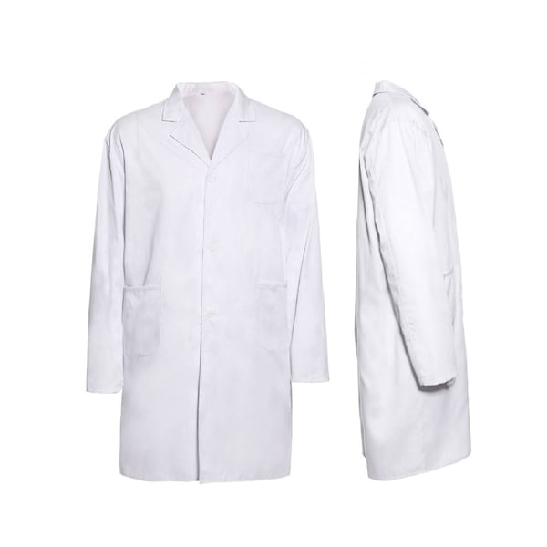 White Lab Coat Hygiene Food Industry warehouse Doctors Laboratory Medical Coat 3XL