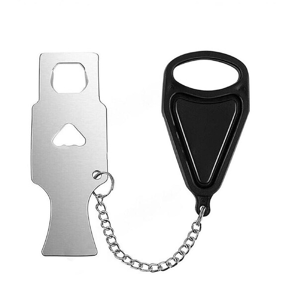 Portable Door Lock Travel Addalock Hotel Home Safe Lock For Safety Security Black