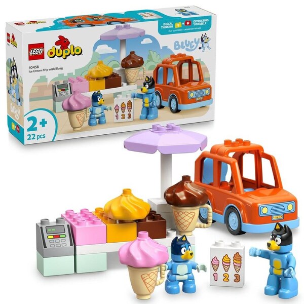 LEGO DUPLO Ice Cream Trip with Bluey (10458)