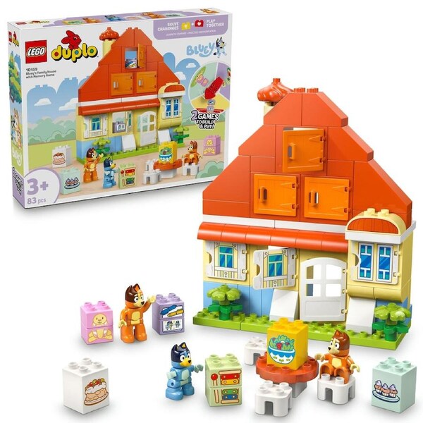 LEGO DUPLO Bluey's Family House with Memory Game (10459)