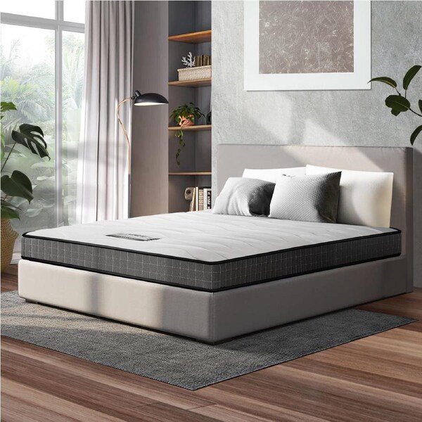 Bedra Double Mattress King Single Tight Top Bonnell Spring Bed Medium Firm 13CM Single