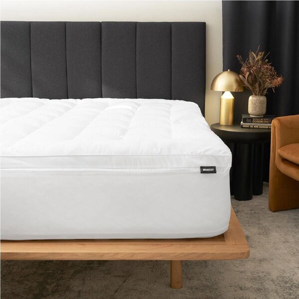 Morrissey Down Alternative Mattress Topper Durable White 800GSM Queen