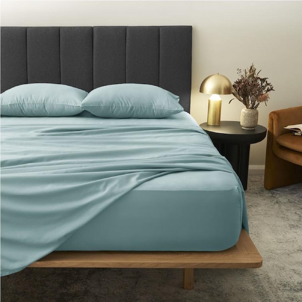 Morrissey Fitted Sheet Set 1200TC Seasalt Luxe Soft King
