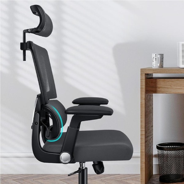 1 ALFORDSON Office Mesh Chair Executive Computer Chairs Study Work Gaming Seat MAXON Series Maxon - Black & Dark Grey