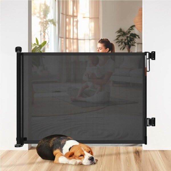 Advwin Retractable Pet Safety Gate Doorways Hallways Stairs Gate