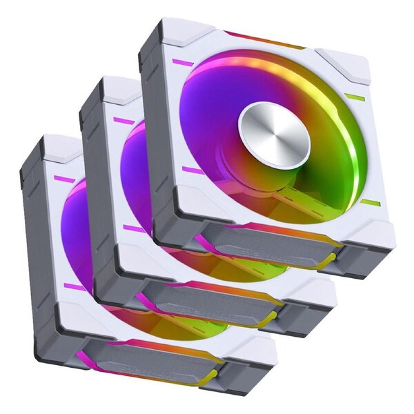 Phanteks D30 120mm PWM Fan Digital RGB White Regular 3 Pack